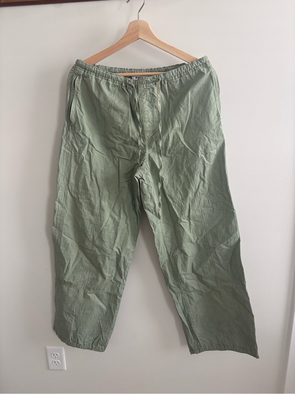 Light Green Women's Casual Drawstring Pants